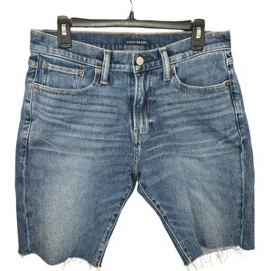 Lucky Brand Medium Wash Denim Cutoff Jean Shorts Raw Hem Size 31